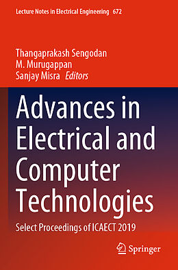 Couverture cartonnée Advances in Electrical and Computer Technologies, 2 Teile de 