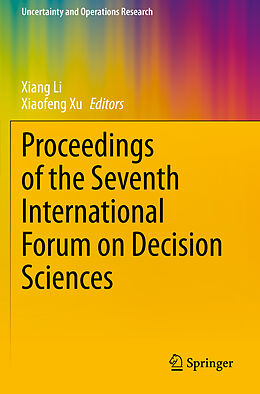 Couverture cartonnée Proceedings of the Seventh International Forum on Decision Sciences de 