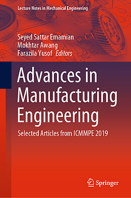 Livre Relié Advances in Manufacturing Engineering de 