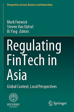 Couverture cartonnée Regulating FinTech in Asia de 
