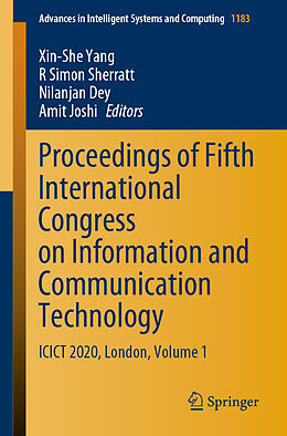 Kartonierter Einband Proceedings of Fifth International Congress on Information and Communication Technology von 