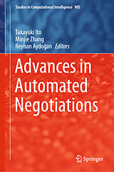 Livre Relié Advances in Automated Negotiations de 