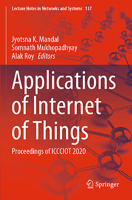 Couverture cartonnée Applications of Internet of Things de 