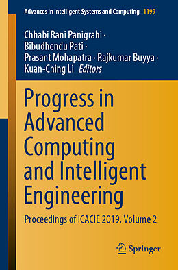 Kartonierter Einband Progress in Advanced Computing and Intelligent Engineering von 