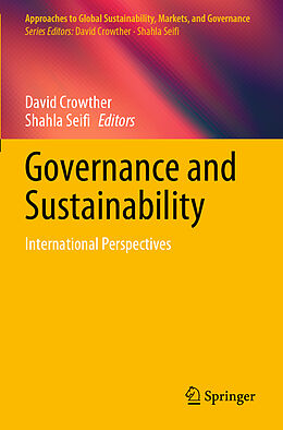 Couverture cartonnée Governance and Sustainability de 