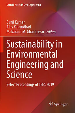 Couverture cartonnée Sustainability in Environmental Engineering and Science de 