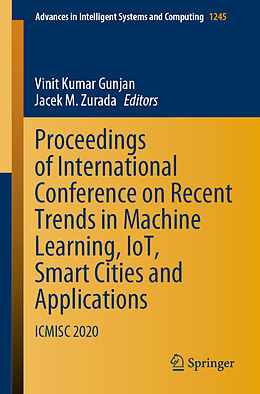 E-Book (pdf) Proceedings of International Conference on Recent Trends in Machine Learning, IoT, Smart Cities and Applications von 