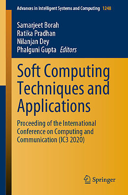 Kartonierter Einband Soft Computing Techniques and Applications von 