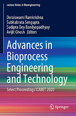 Couverture cartonnée Advances in Bioprocess Engineering and Technology de 