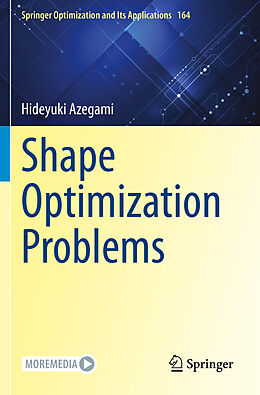 Couverture cartonnée Shape Optimization Problems de Hideyuki Azegami