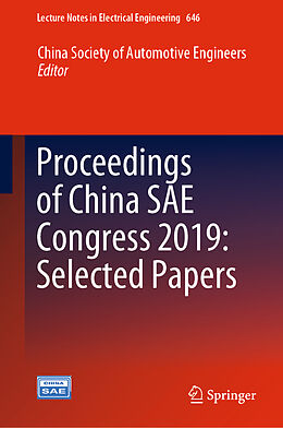 E-Book (pdf) Proceedings of China SAE Congress 2019: Selected Papers von 
