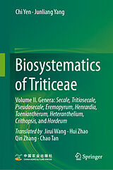 Livre Relié Biosystematics of Triticeae de Chi Yen, Junliang Yang