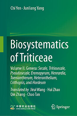 Livre Relié Biosystematics of Triticeae de Chi Yen, Junliang Yang