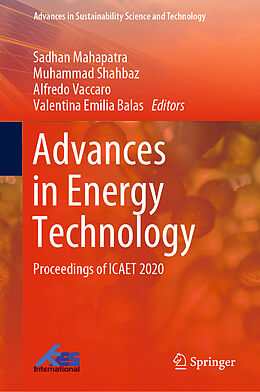 Livre Relié Advances in Energy Technology de 