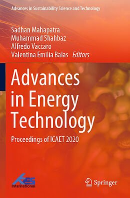 Couverture cartonnée Advances in Energy Technology de 