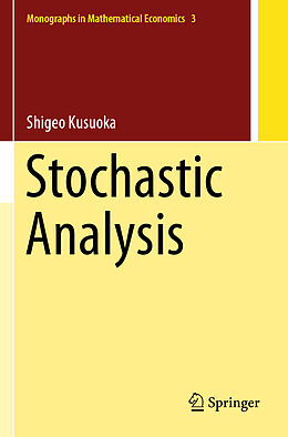 Couverture cartonnée Stochastic Analysis de Shigeo Kusuoka