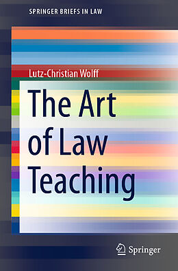 eBook (pdf) The Art of Law Teaching de Lutz-Christian Wolff