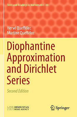 Couverture cartonnée Diophantine Approximation and Dirichlet Series de Martine Queffélec, Hervé Queffélec