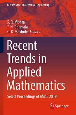 Couverture cartonnée Recent Trends in Applied Mathematics de 