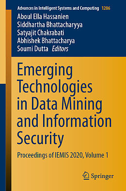 Kartonierter Einband Emerging Technologies in Data Mining and Information Security von 