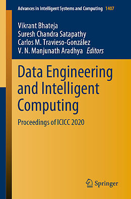 Couverture cartonnée Data Engineering and Intelligent Computing de 