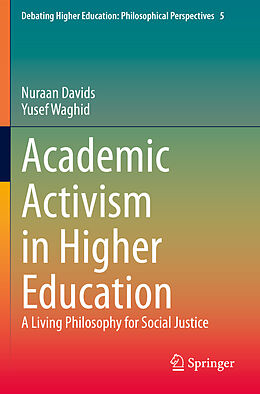 Couverture cartonnée Academic Activism in Higher Education de Yusef Waghid, Nuraan Davids