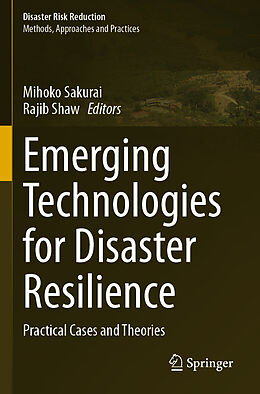 Couverture cartonnée Emerging Technologies for Disaster Resilience de 