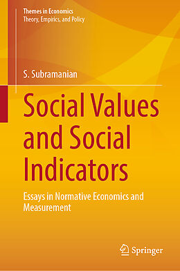 Livre Relié Social Values and Social Indicators de S. Subramanian