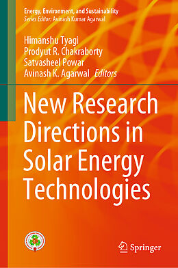 Livre Relié New Research Directions in Solar Energy Technologies de 