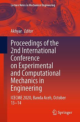 E-Book (pdf) Proceedings of the 2nd International Conference on Experimental and Computational Mechanics in Engineering von 