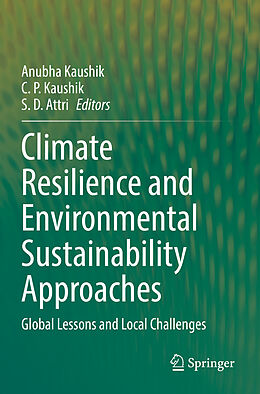 Couverture cartonnée Climate Resilience and Environmental Sustainability Approaches de 