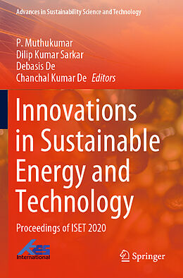 Couverture cartonnée Innovations in Sustainable Energy and Technology de 