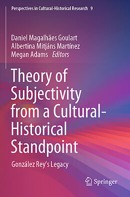 Couverture cartonnée Theory of Subjectivity from a Cultural-Historical Standpoint de 