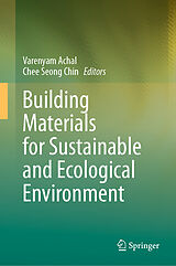 eBook (pdf) Building Materials for Sustainable and Ecological Environment de 
