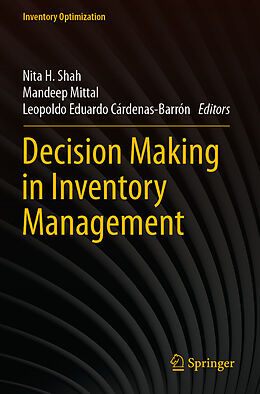 Couverture cartonnée Decision Making in Inventory Management de 