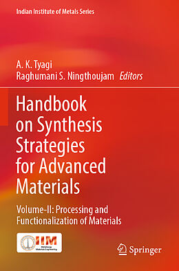 Couverture cartonnée Handbook on Synthesis Strategies for Advanced Materials de 