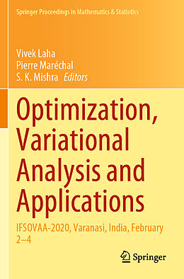 Couverture cartonnée Optimization, Variational Analysis and Applications de 
