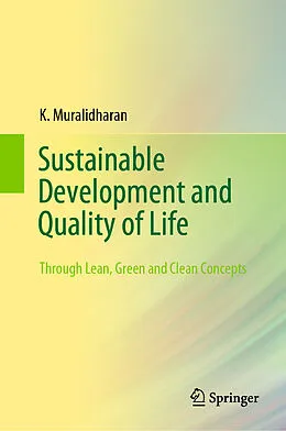 E-Book (pdf) Sustainable Development and Quality of Life von K. Muralidharan