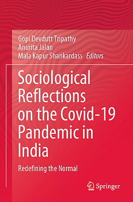 Couverture cartonnée Sociological Reflections on the Covid-19 Pandemic in India de 