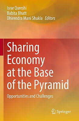 Couverture cartonnée Sharing Economy at the Base of the Pyramid de 