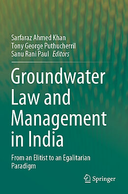 Couverture cartonnée Groundwater Law and Management in India de 