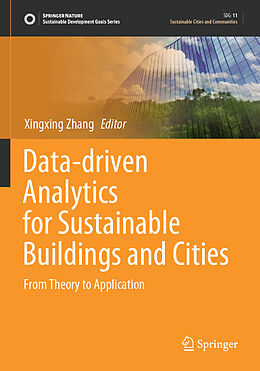 Couverture cartonnée Data-driven Analytics for Sustainable Buildings and Cities de 