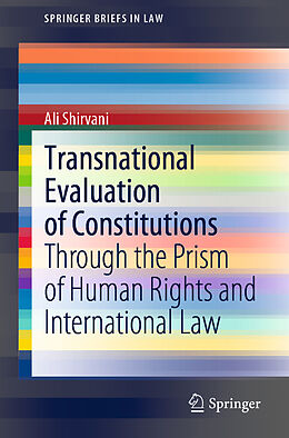 Couverture cartonnée Transnational Evaluation of Constitutions de Ali Shirvani