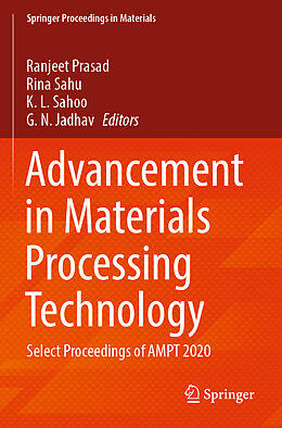 Couverture cartonnée Advancement in Materials Processing Technology de 