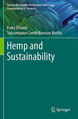 Couverture cartonnée Hemp and Sustainability de Subramanian Senthilkannan Muthu, Fieke Dhondt
