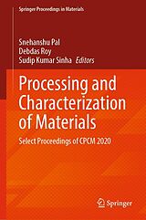 eBook (pdf) Processing and Characterization of Materials de 