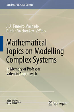Kartonierter Einband Mathematical Topics on Modelling Complex Systems von 