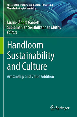 Couverture cartonnée Handloom Sustainability and Culture de 