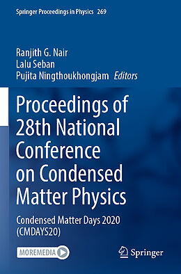 Couverture cartonnée Proceedings of 28th National Conference on Condensed Matter Physics de 