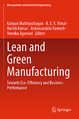 Couverture cartonnée Lean and Green Manufacturing de 